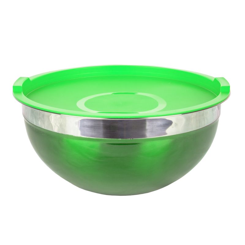 BOWL DE ACERO INOXIDABLE FONDO PREMIUM 24CM COLORIDO