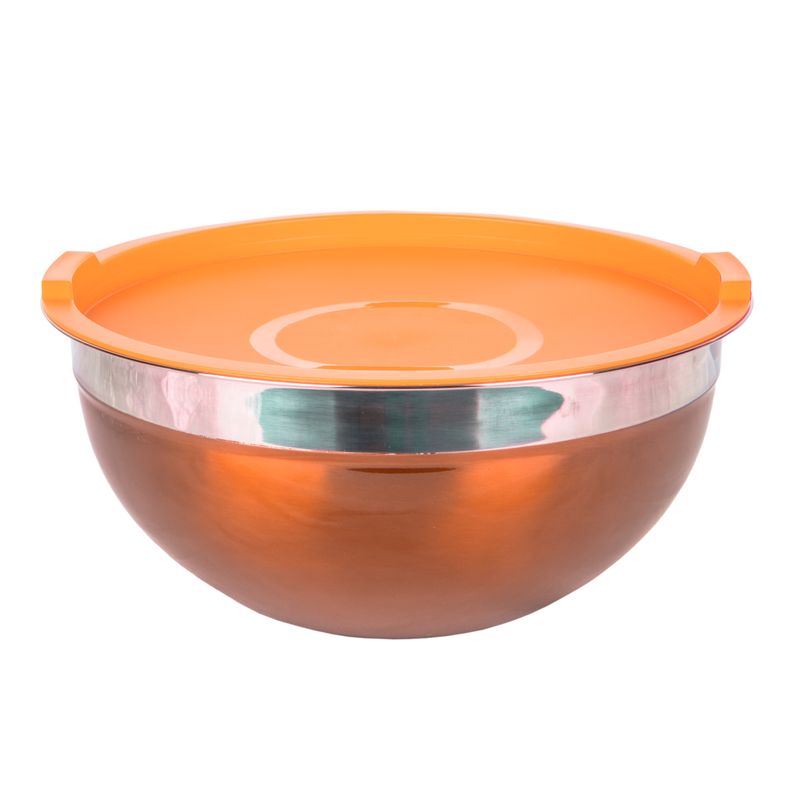BOWL DE ACERO INOXIDABLE FONDO PREMIUM 22CM COLORIDO