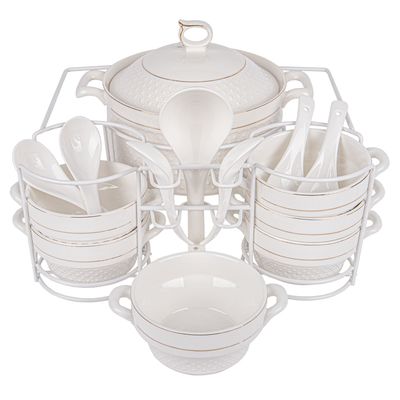 JUEGO DE SOPERA DE PORCELANA 15 PZ