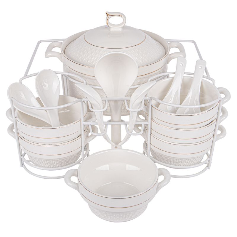 JUEGO DE SOPERA DE PORCELANA 15 PZ