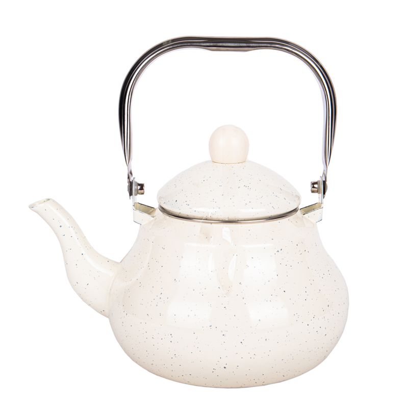 PAVA ESMALTAD VINTAGE ELEGANTE DE 2,0 LITROS COLOR BLANCO.