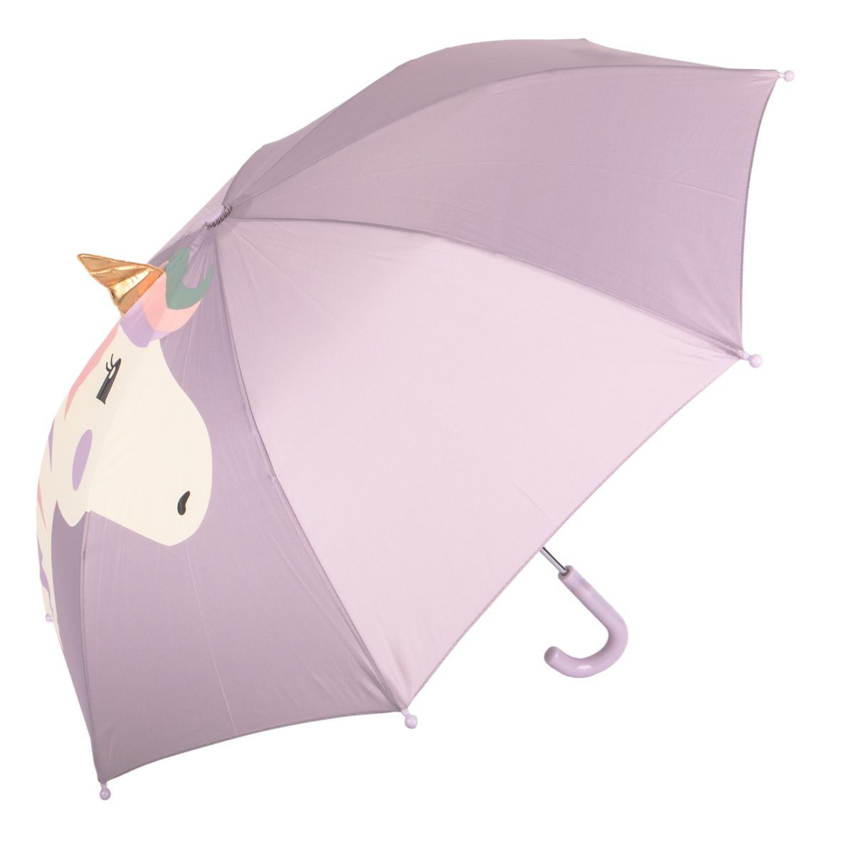 SOMBRILLA PARAGUAS INFANTIL UNICORNIO LILAS