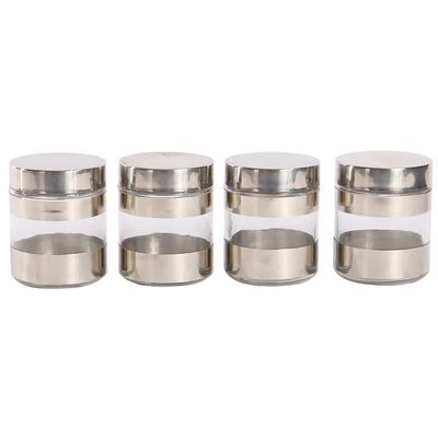 POTE VIDRIO C/ INOX C/ 4