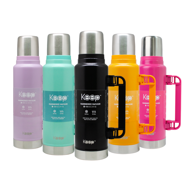TERMO ACERO INOXIDABLE COLORIDO 1.5LTS KEEP