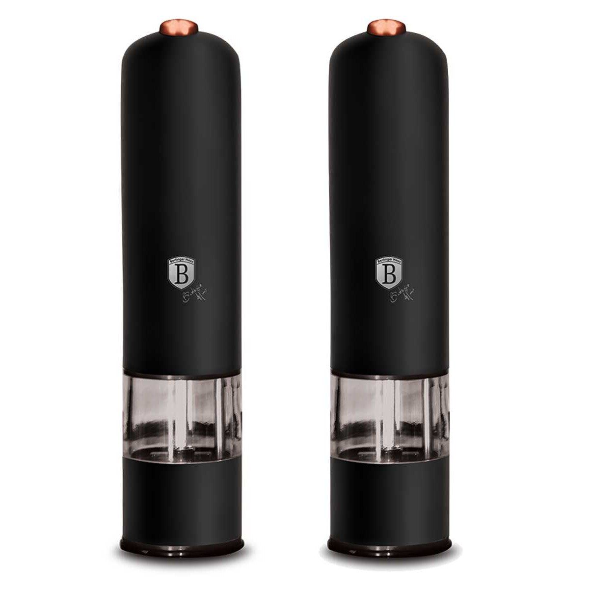 MOLEDOR DE PIMIENTA Y SAL 2PCS NEGRO BERLINGER HAUS