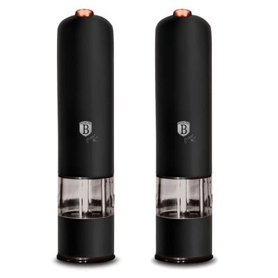 MOLEDOR DE PIMIENTA Y SAL 2PCS NEGRO BERLINGER HAUS