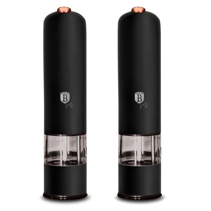 MOLEDOR DE PIMIENTA Y SAL 2PCS NEGRO BERLINGER HAUS
