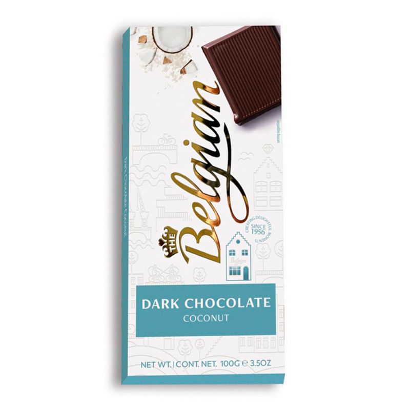 CHOCOLATE BAR DARK COCONUT 100GR