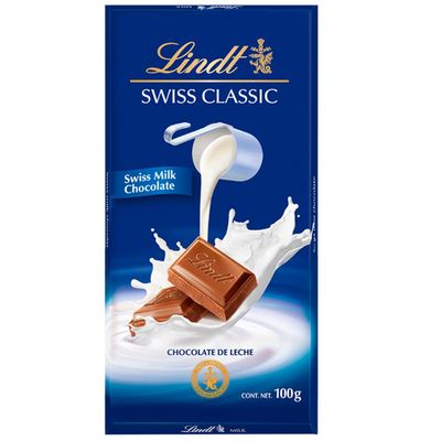LINDT SWISS TABLA CHOCOLATE CON LECHE 100 G