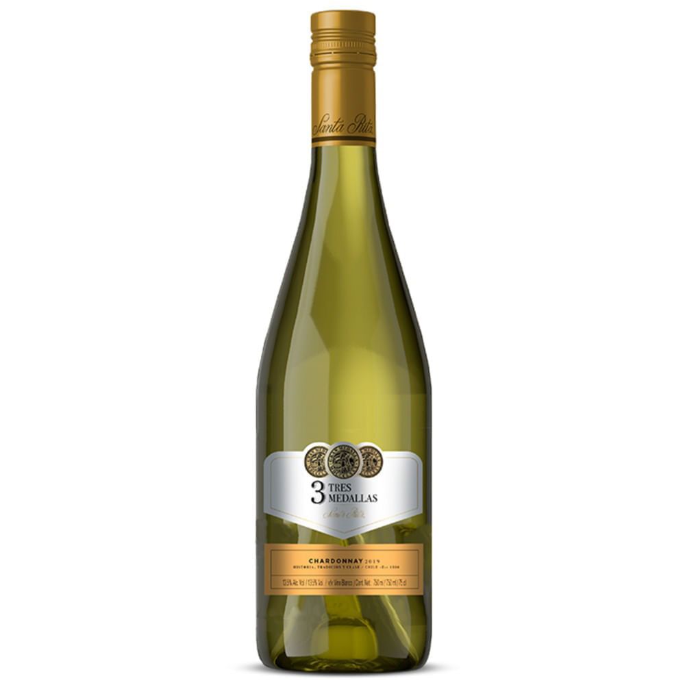 VINO SANTA RITA 3 MEDALLAS CHARDONNAY 750ML