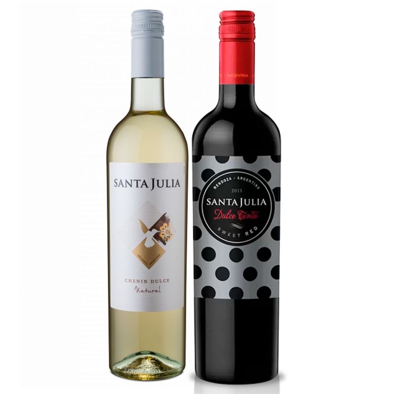 PACK SANTA JULIA TINTO DULCE C/VASO