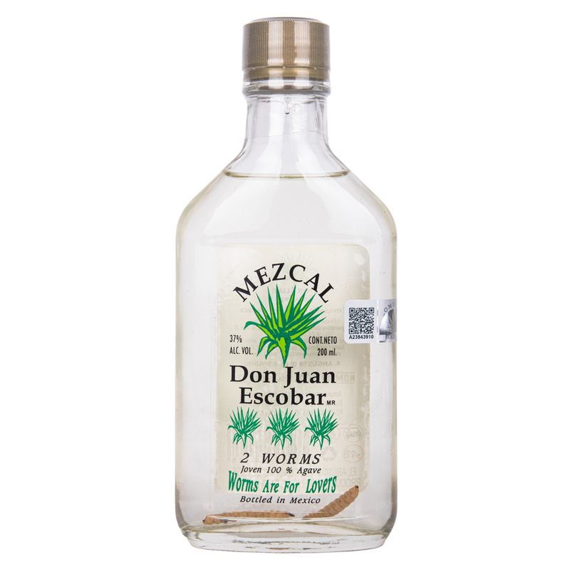 TEQUILA DON JUAN ESCOBAR 2WORMS MEZCAL 200ML