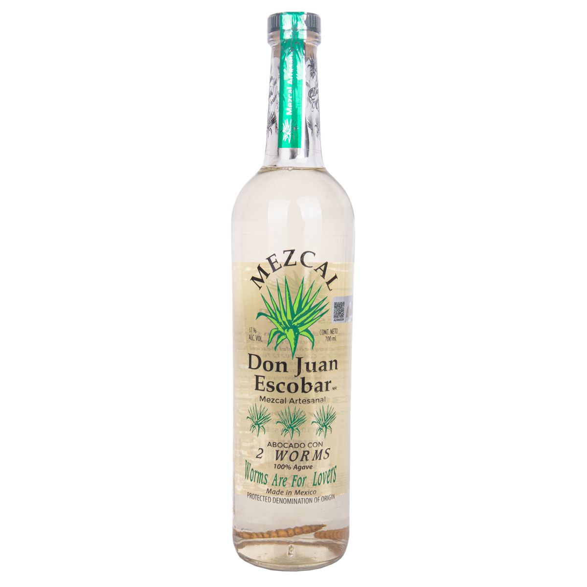 TEQUILA DON JUAN ESCOBAR 2WORMS MEZCAL 700ML