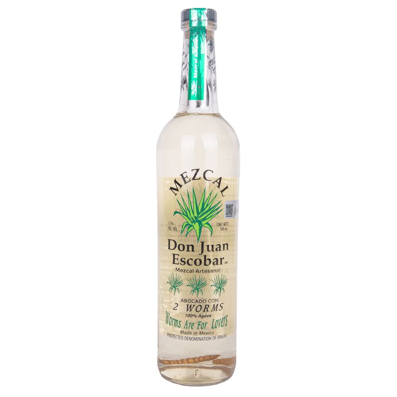 TEQUILA DON JUAN ESCOBAR 2WORMS MEZCAL 700ML