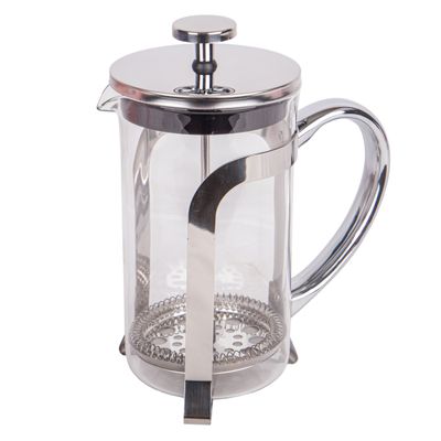 CAFETERA PRENSA FRANCESA EN VIDRIO Y ACERO INOXIDABLE 350ML