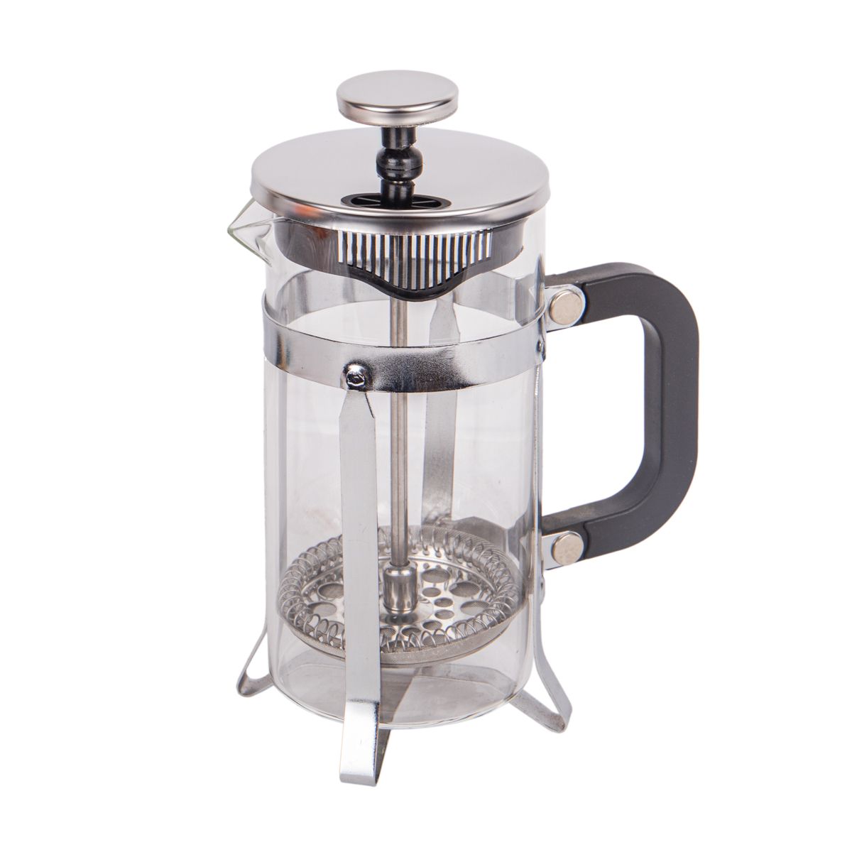 CAFETERA PRENSA FRANCESA EN VIDRIO Y ACERO INOXIDABLE 350ML
