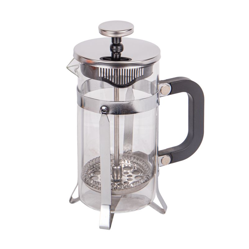 CAFETERA PRENSA FRANCESA EN VIDRIO Y ACERO INOXIDABLE 350ML