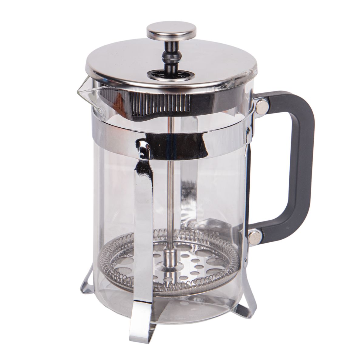 CAFETERA PRENSA FRANCESA EN VIDRIO Y ACERO INOXIDABLE 800ML