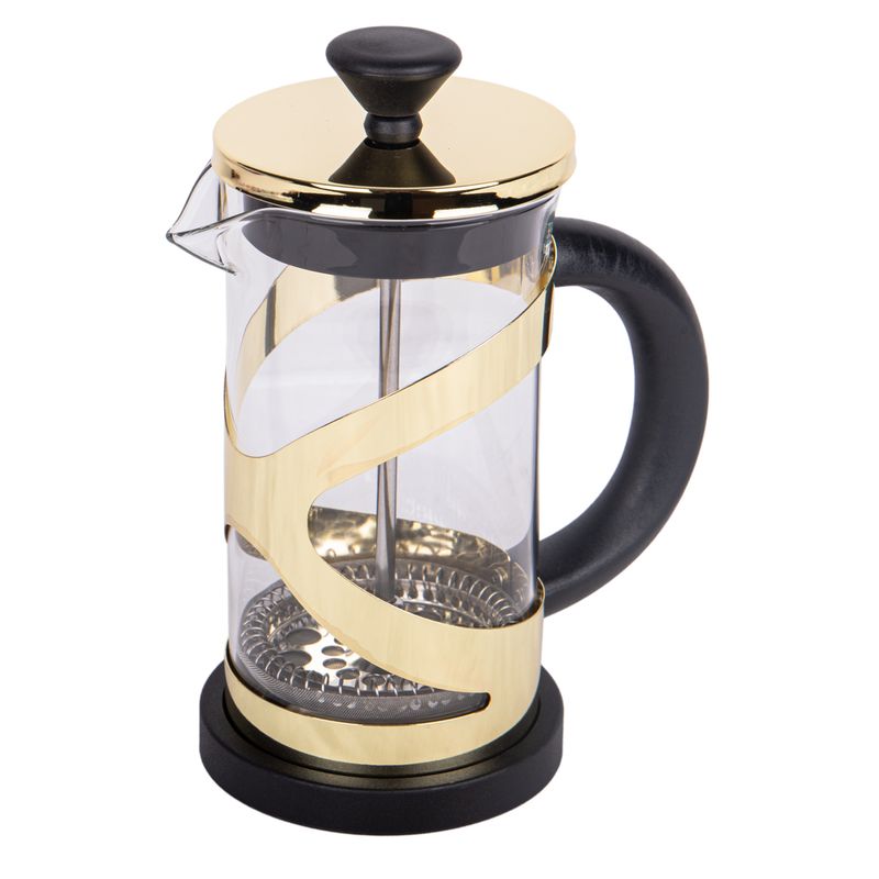 CAFETERA PRENSA FRANCESA EN VIDRIO Y ACERO INOXIDABLE 350ML