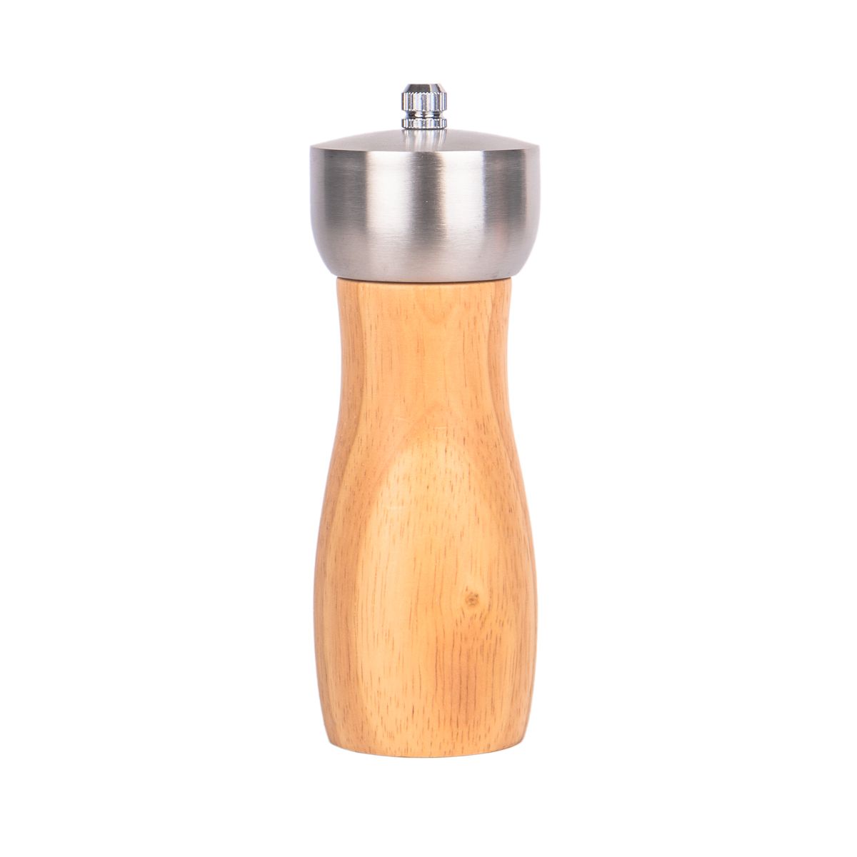 MOLEDOR DE PIMIENTA Y CONDIMENTOS EN INOX Y MADERA 16CM