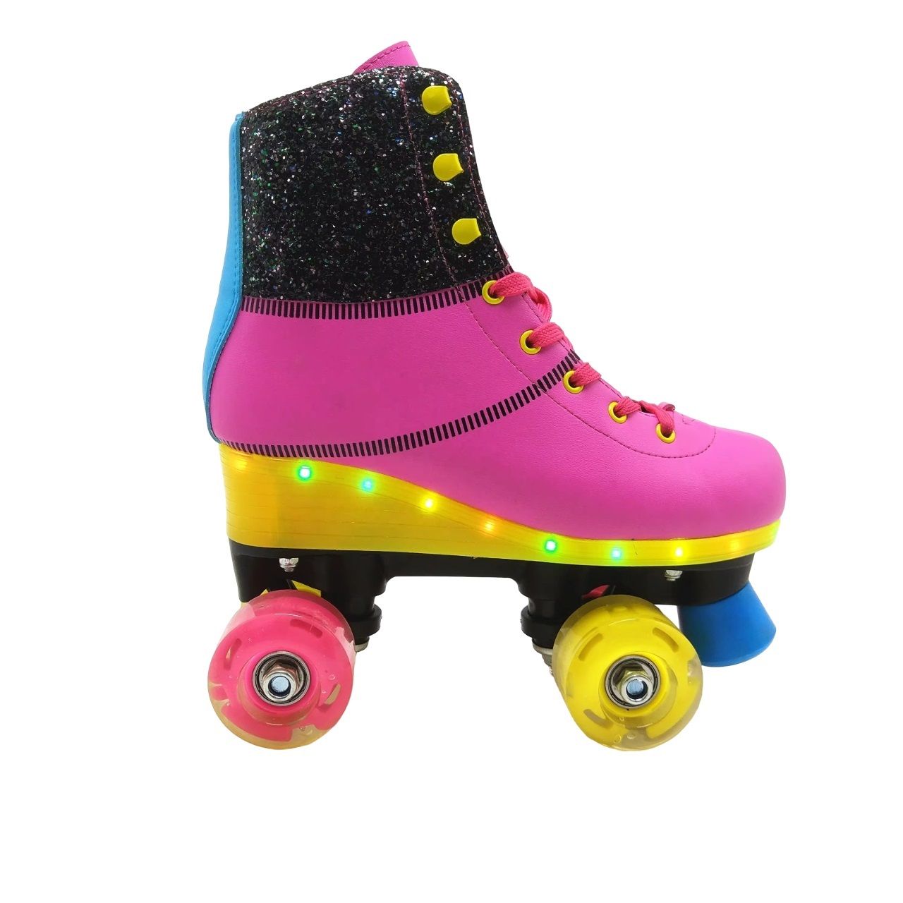 PATIN CON ACCESORIOS RECARGABLE USB ROSA 36