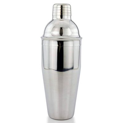 COCTELERA DE ACERO INOXIDABLE DE 750 ML CON FILTRO, PARA PREPARAR CÓCTELES, CAIPIRINHA Y BEBIDAS.