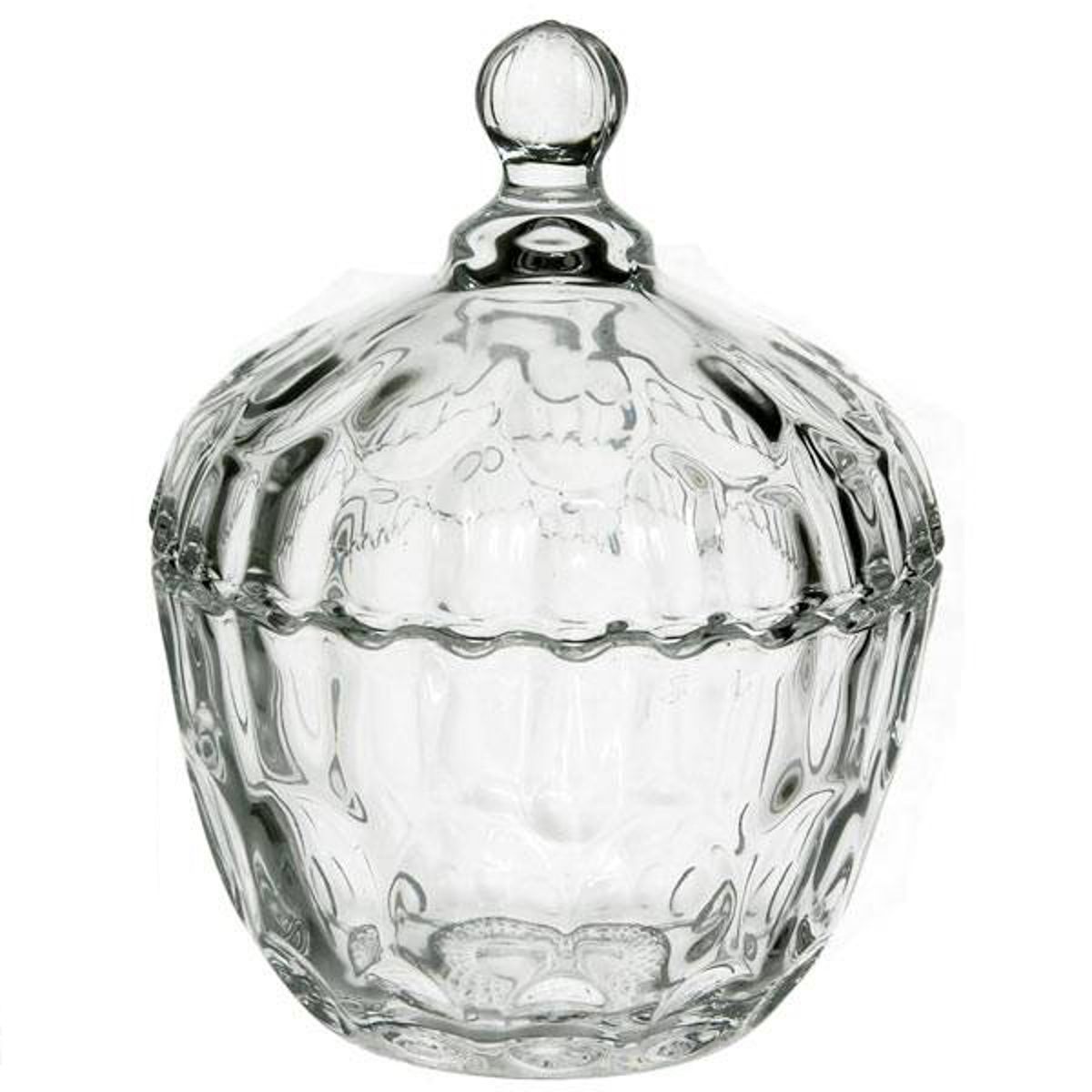 BOMBONERA DE VIDRIO PEQUEÑA 10CM DIAMETRO 15CM ALTURA