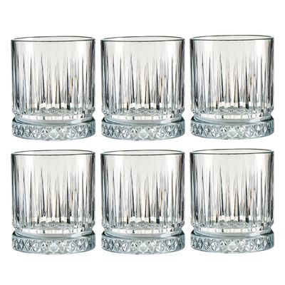 SET VASO DE VIDRIO 6PCS 210ML 7X8CM