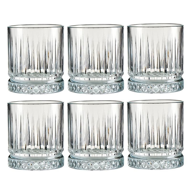SET VASO DE VIDRIO 6PCS 210ML 7X8CM