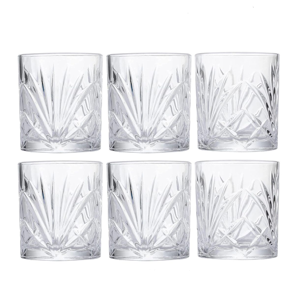 SET VASO DE VIDRIO 6PCS 7,8X9CM 280ML