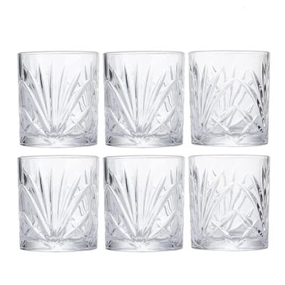 SET VASO DE VIDRIO 6PCS 7,8X9CM 280ML
