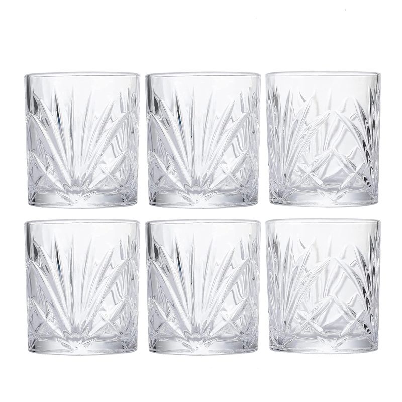SET VASO DE VIDRIO 6PCS 7,8X9CM 280ML
