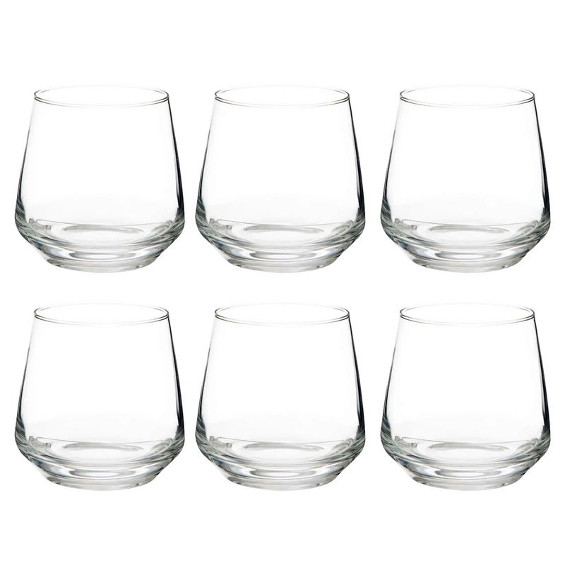 SET DE 6 VASOS DE VIDRIO 385 ML