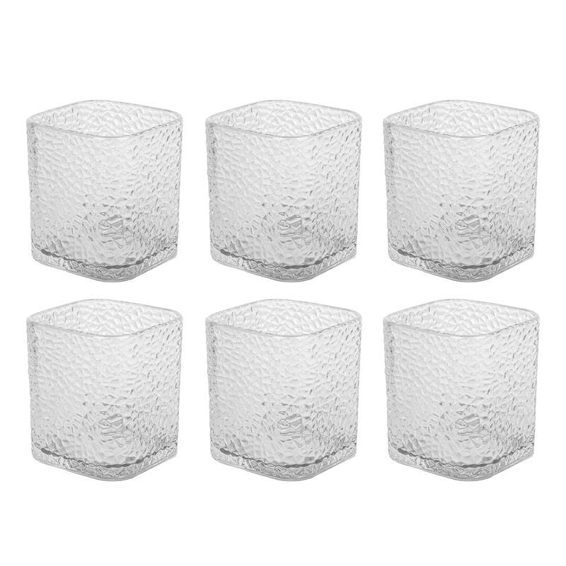 SET DE 6 VASOS DE VIDRIO 370 ML