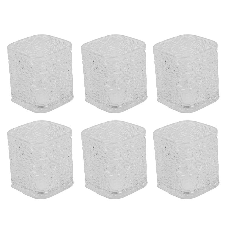 SET DE 6 VASOS DE VIDRIO 370 ML