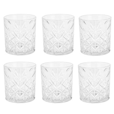 SET DE 6 VASOS DE VIDRIO 340ML