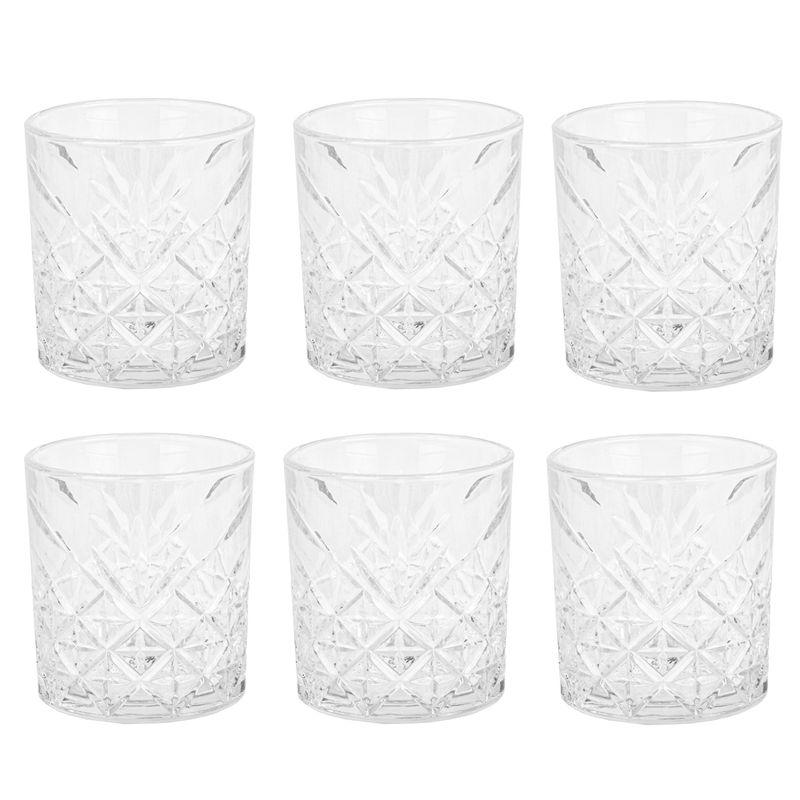 SET DE 6 VASOS DE VIDRIO 340ML