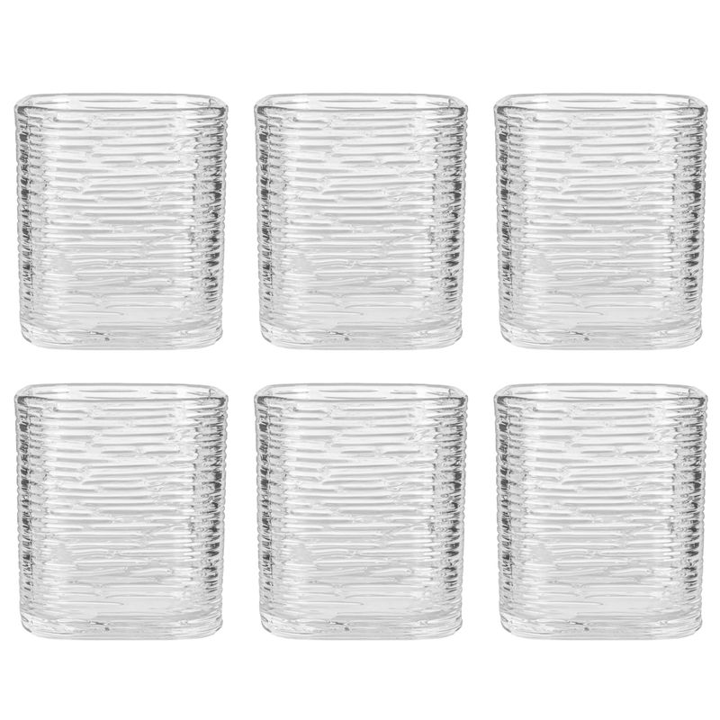 SET VASO DE VIDRIO 370ML 6PCS