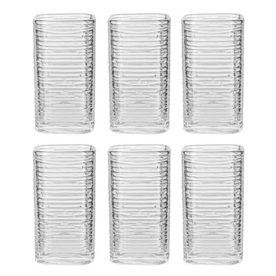 SET VASO DE VIDRIO 220ML 6PCS 