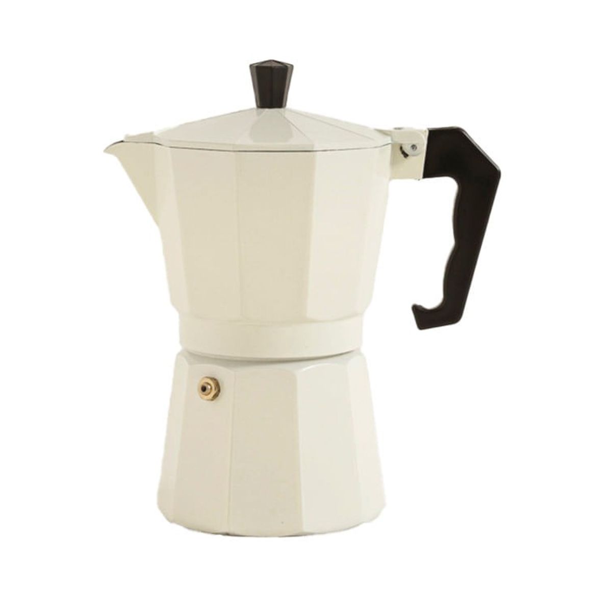 CAFETERA ITALIANA DE ALUMINIO 6 TAZA 300ML BEIG