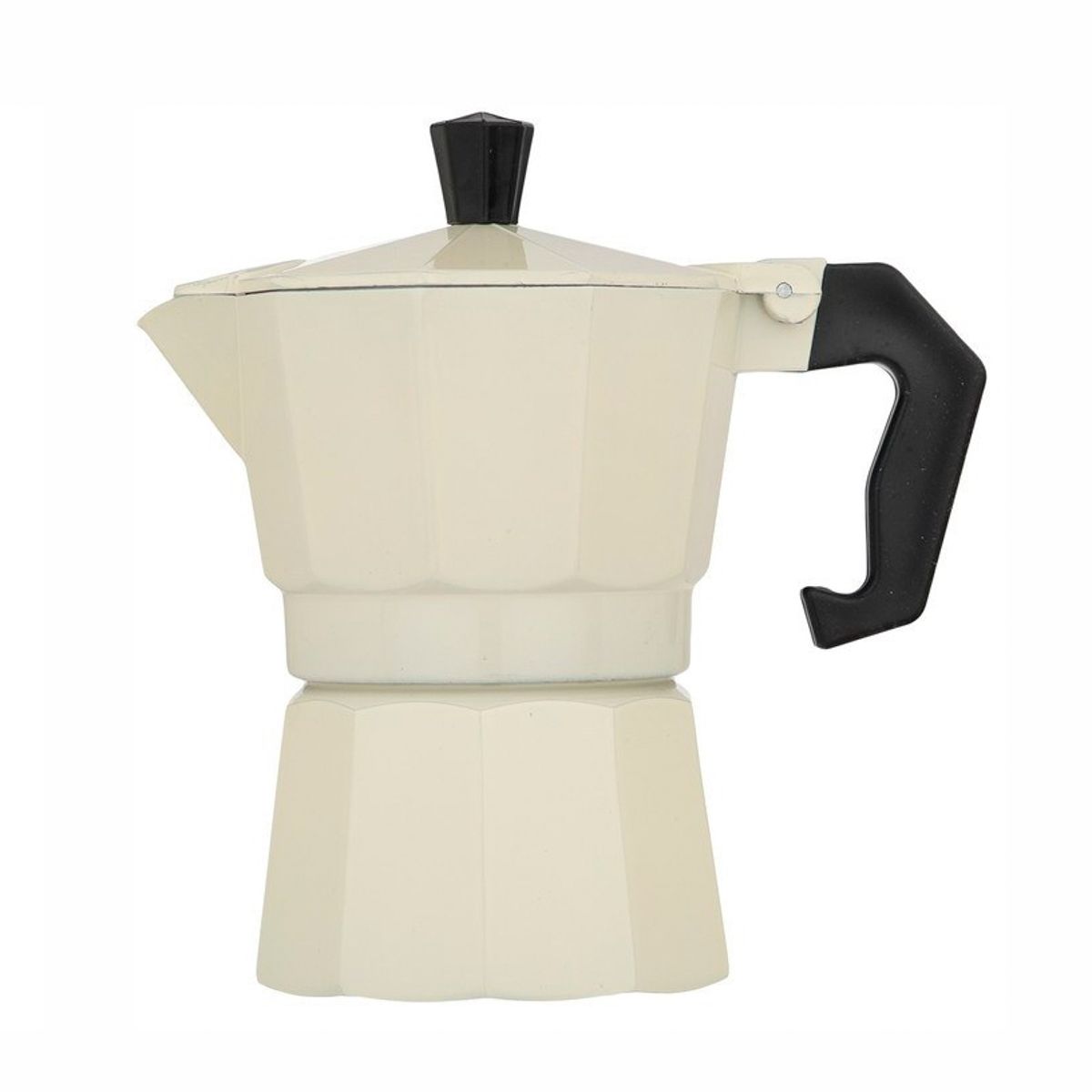 CAFETERA ITALIANA DE ALUMINIO 3 TAZA 150ML BEIG