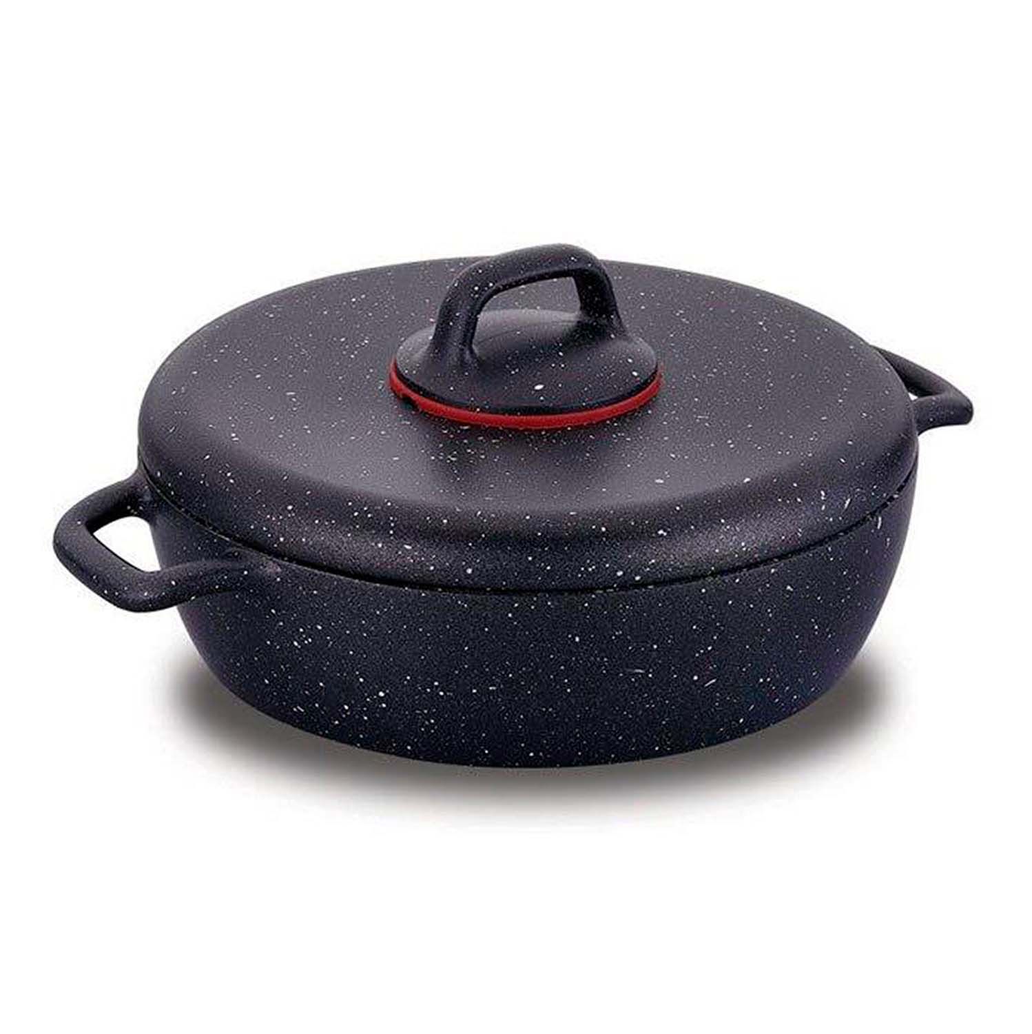 CACEROLA KORKMAZ A1355 CON TAPA NEGRA 3.5L 26X7CM