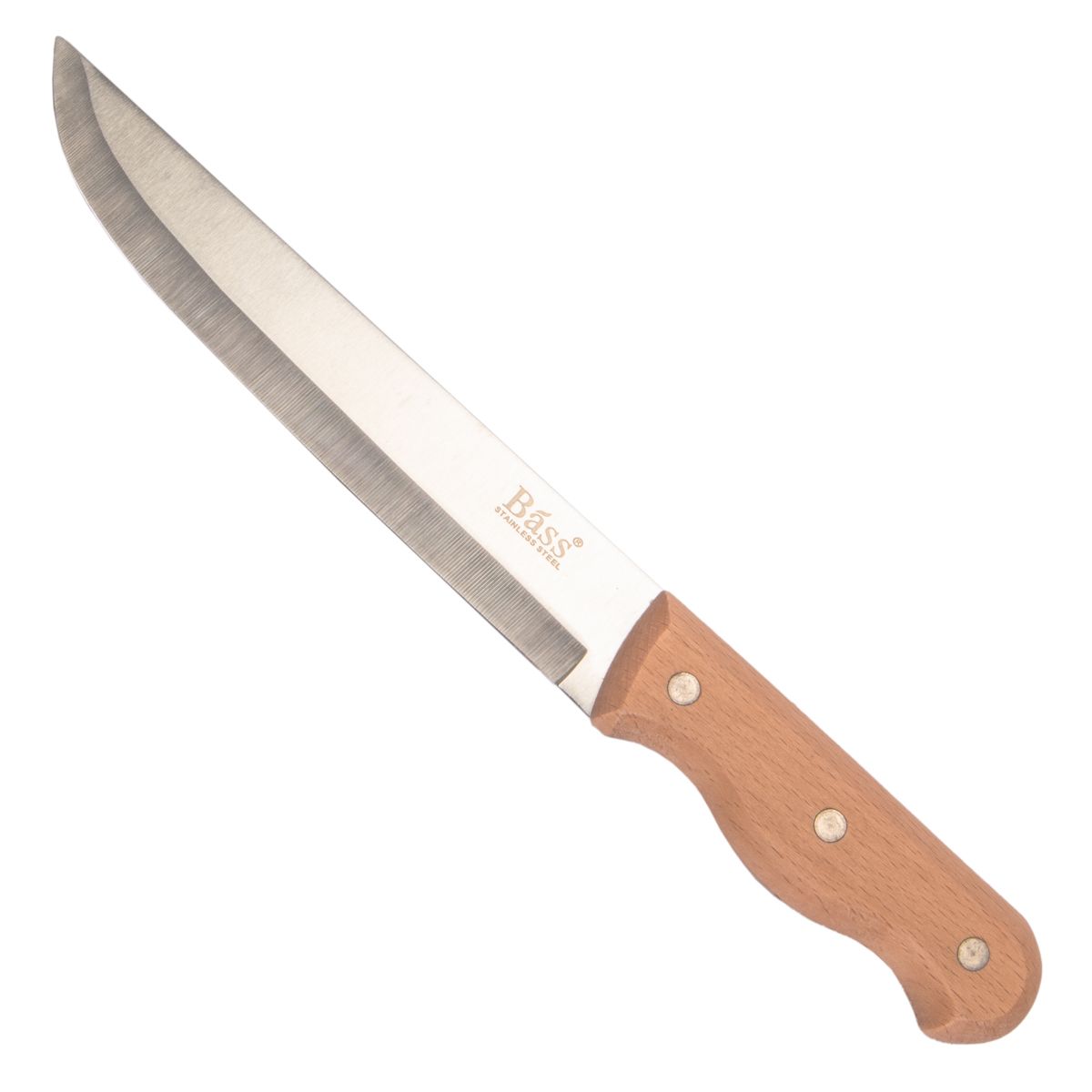 CUCHILLO BASS ACERO INOXIDABLE MANGO MADERA 30CM