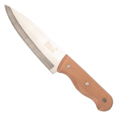 CUCHILLO BASS ACERO INOXIDABLE  MANGO MADERA 26CM