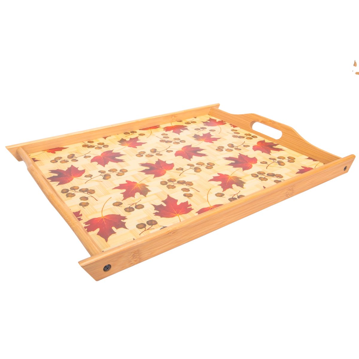 BANDEJA DE BAMBU CON DISEÑO 45 X 35CM