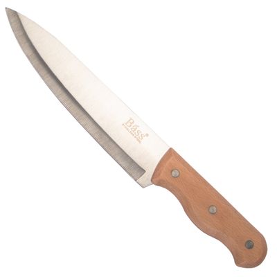 CUCHILLO BASS ACERO INOXIDABLE MANGO MADERA 31CM