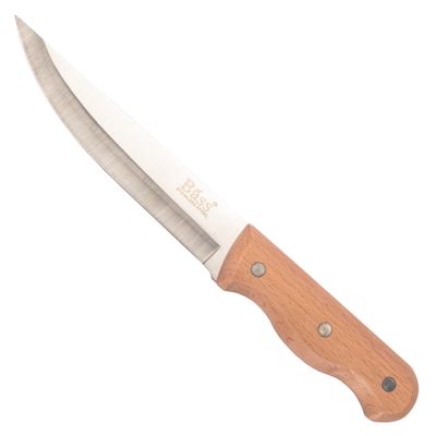 CUCHILLO BASS ACERO INOXIDABLE MANGO MADERA 26CM