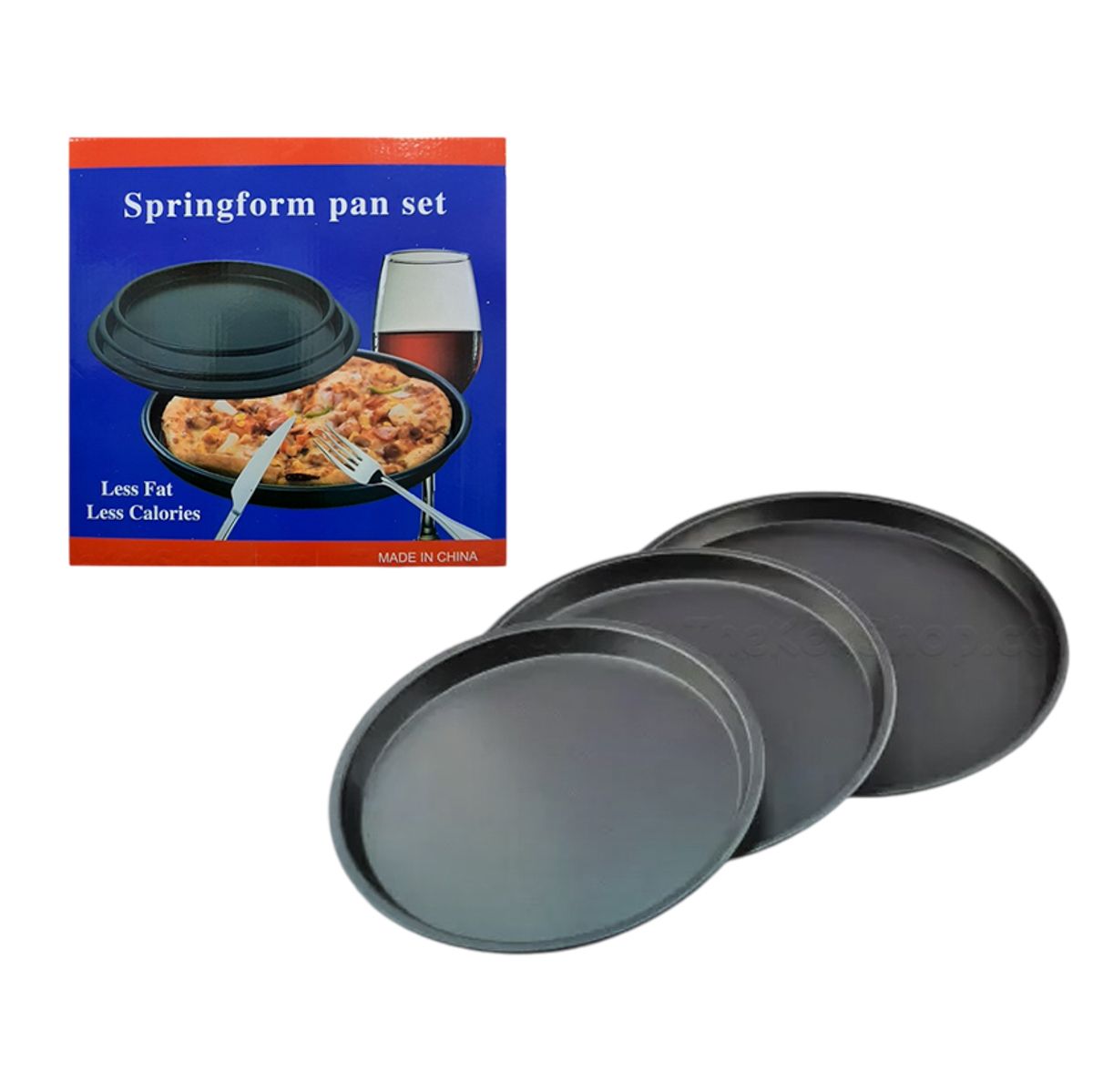 JUEGO CON 3 ASADERAS PARA PIZZA 23CM, 26CM, 29CM,