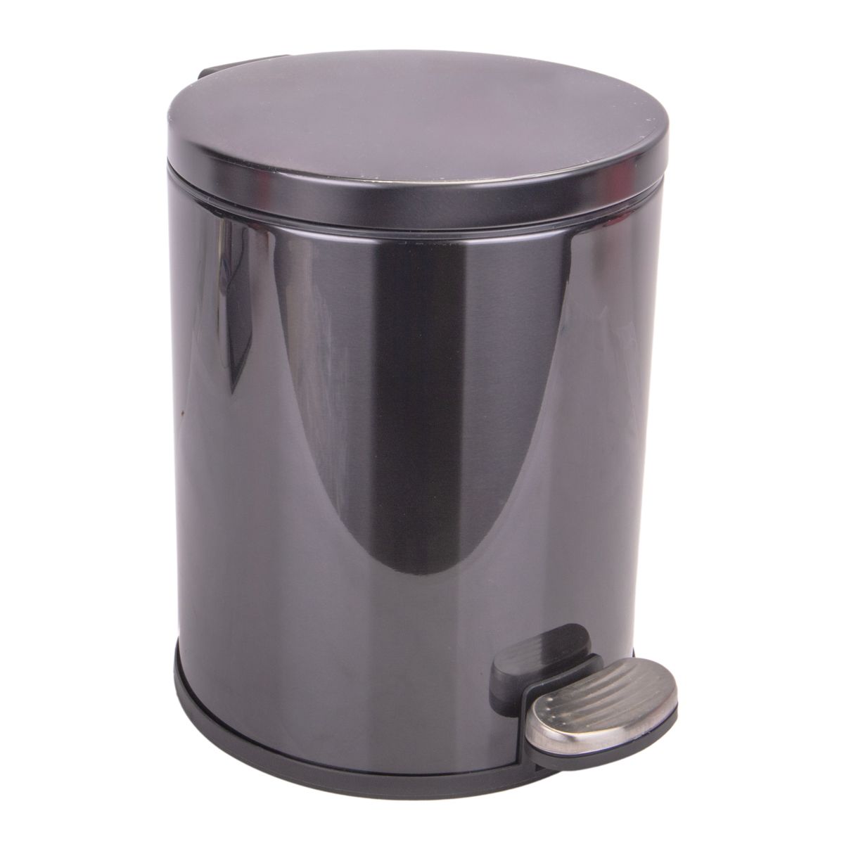 BASURERO INOX 6L NEGRO