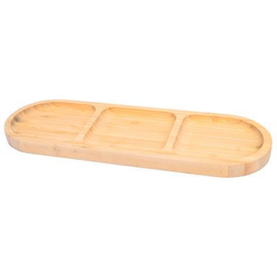 PETISQUERO DE BAMBU CON 3 DIVISORIAS 30X10X1.5CM